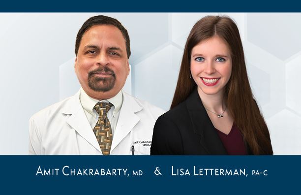 Dr Amit Chakrabarty And Physician Assistant Lisa Letterman Now At Memorial Urology Associates 